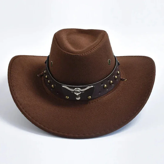 Men’s Western Cowboy Hat – Wide Brim Statement Style for Outdoor and Casual Wear