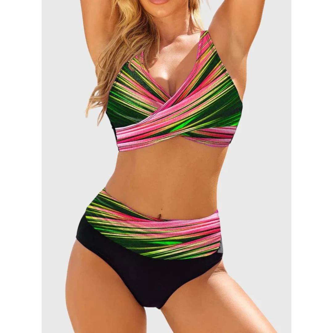Women’s Printed Bikini Set – Supportive Summer Swimwear for Beach and Pool
