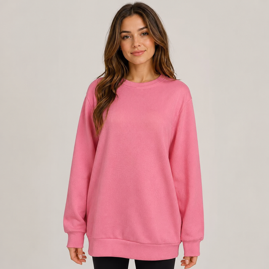 Women’s Oversized Textured Sweater – Relaxed Long-Sleeve Style for Everyday Wear