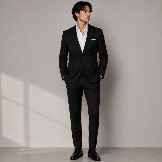 Men’s Tailored Two-Piece Suit – Modern Business Style for Events and Smart Casual Wear
