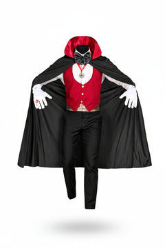 Men's Vampire Waistcoat Cape and Accessories Halloween Costume