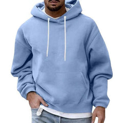 Men’s Oversized Hoodie – Long-Sleeve Pullover with Drawstring Hood and Kangaroo Pocket for Casual Cold-Weather Wear