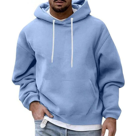 Men’s Oversized Hoodie – Long-Sleeve Pullover with Drawstring Hood and Kangaroo Pocket for Casual Cold-Weather Wear