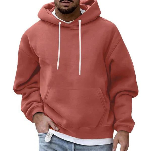 Men’s Oversized Hoodie – Long-Sleeve Pullover with Drawstring Hood and Kangaroo Pocket for Casual Cold-Weather Wear