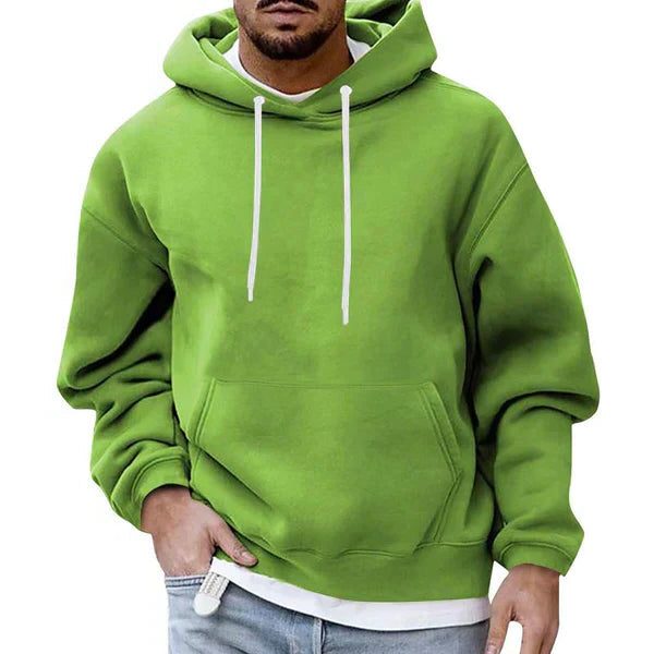 Men’s Oversized Hoodie – Long-Sleeve Pullover with Drawstring Hood and Kangaroo Pocket for Casual Cold-Weather Wear