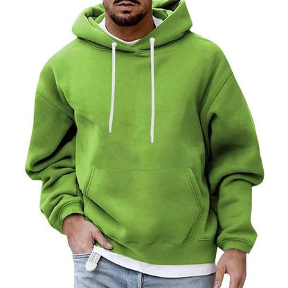 Men’s Oversized Hoodie – Long-Sleeve Pullover with Drawstring Hood and Kangaroo Pocket for Casual Cold-Weather Wear