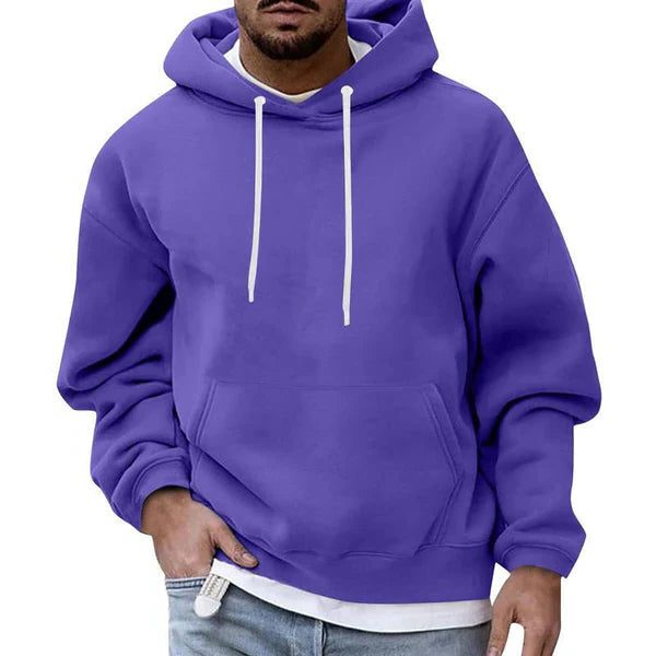 Men’s Oversized Hoodie – Long-Sleeve Pullover with Drawstring Hood and Kangaroo Pocket for Casual Cold-Weather Wear
