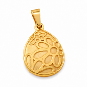 Geometric Hollow Stainless Steel Pendant – Design 271 on white