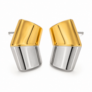 Contrast Stainless Steel Earrings – Style 1 on white