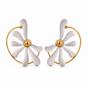 Contrast Stainless Steel Earrings – Style 9 on white