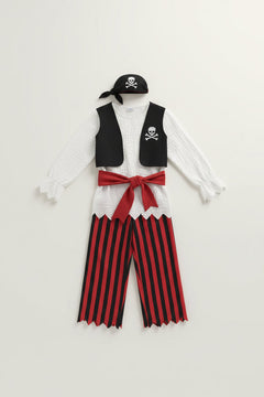Children's Pirate Shirt Vest Trousers and Headband Halloween Costume