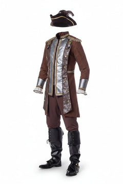 Men's Deluxe Pirate Jacket and Trousers Halloween Costume