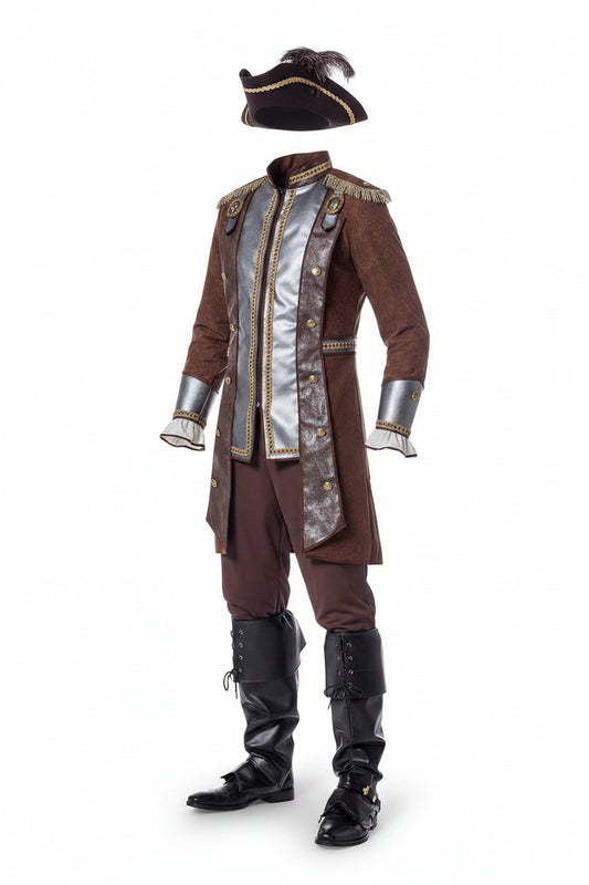 Men's Deluxe Pirate Jacket and Trousers Halloween Costume