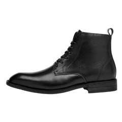 Men’s Genuine Leather Lace-Up Ankle Boots – Vintage-Inspired Footwear for Smart Dressing