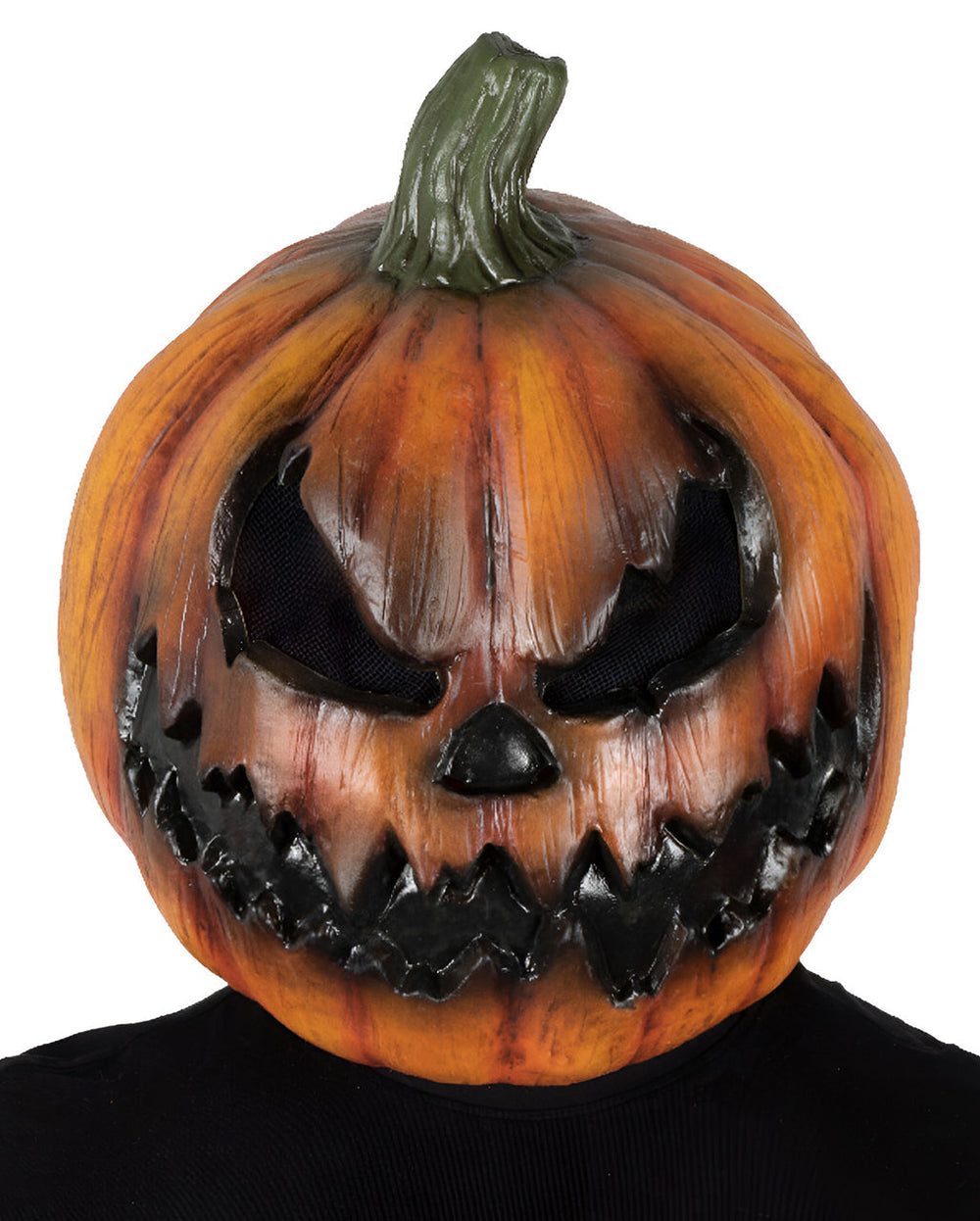 Adults' Demon Pumpkin Hand-Painted Full Head Latex Halloween Mask