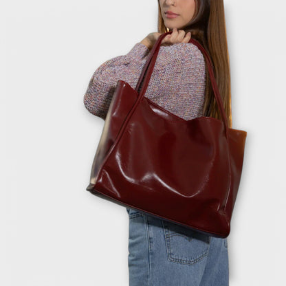 Women’s Structured Shoulder Tote Bag – Spacious Everyday Carry for Work and City Use