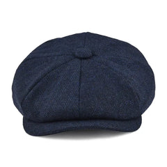 Men’s Panelled Tweed Cap – Vintage British Style for Autumn and Winter Outfits