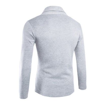 Men’s Open-Front Shawl Collar Cardigan – Long-Sleeve Relaxed Knit Layer for Smart Casual Wear