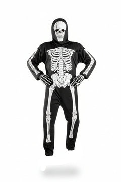 Children's Skeleton Costume with Skull Mask for Halloween