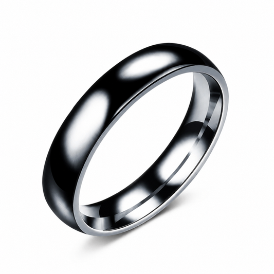 slim two tone band on white background
