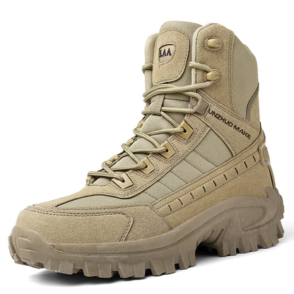 Men’s Tactical Hiking Boots – Reinforced Mid-Top Design with Rugged Lug Sole and Secure Lacing