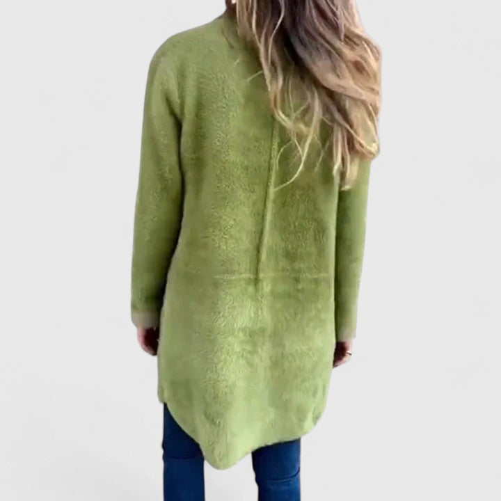 Women’s Oversized Blazer – Relaxed Lapel Blazer with Patch Pockets