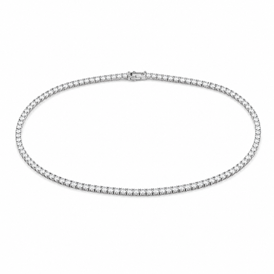 VALT 3mm silver tennis chain on white background