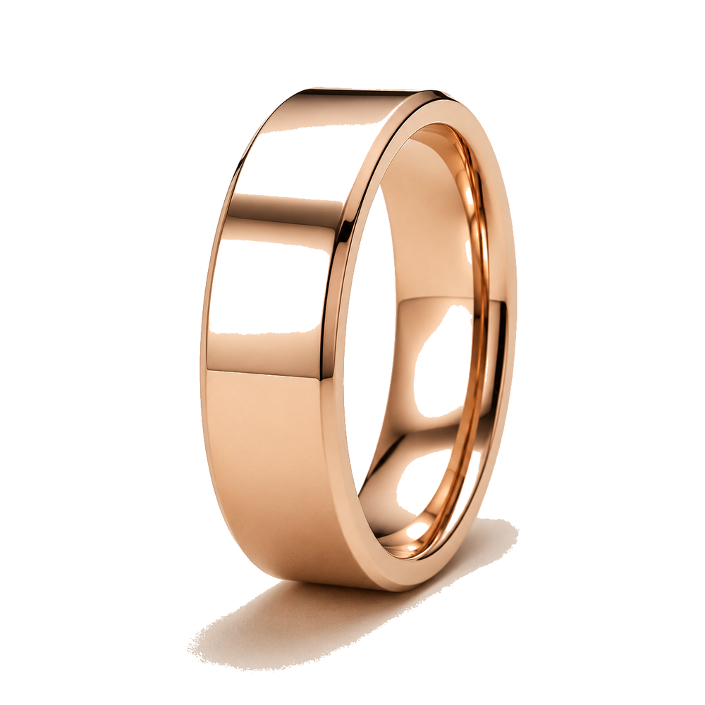 7mm Rose-Gold Ring on a clean white background