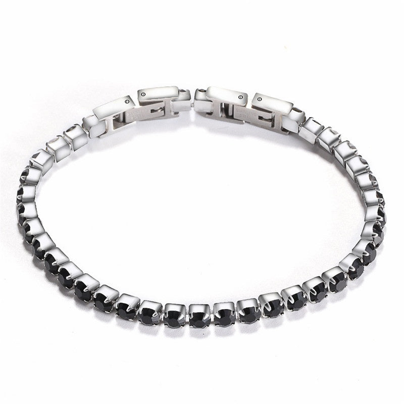 Adjustable Zircon Stainless Tennis Bracelet colour or variant view
