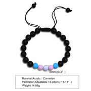 Black Acrylic Bead Bracelet colour or variant view