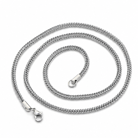 3 mm Vacuum-Plated Stainless Steel Chain on white background