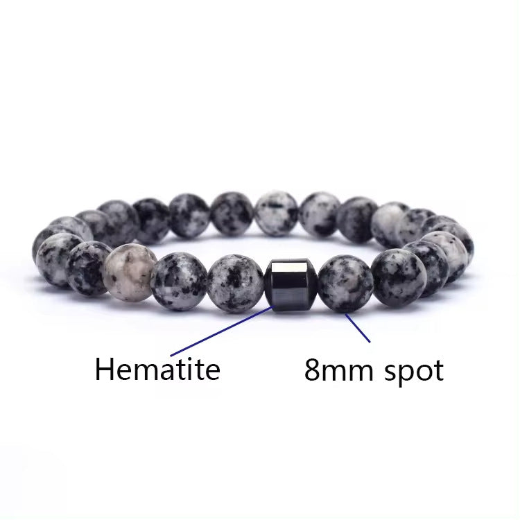 Gemstone & Hematite Bead Bracelet colour or variant view