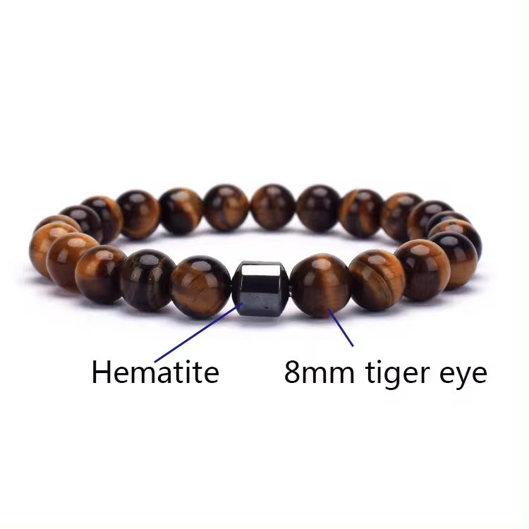 Gemstone & Hematite Bead Bracelet colour or variant view