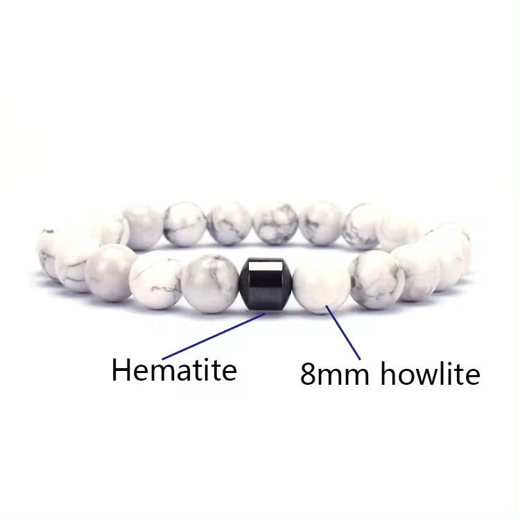 Gemstone & Hematite Bead Bracelet colour or variant view