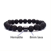 Gemstone & Hematite Bead Bracelet colour or variant view