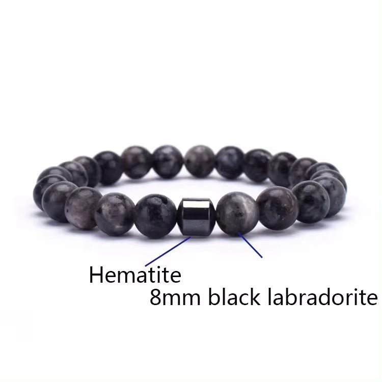 Gemstone & Hematite Bead Bracelet colour or variant view