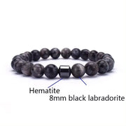 Gemstone & Hematite Bead Bracelet colour or variant view