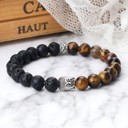 Howlite & Lava Bead Bracelet colour or variant view