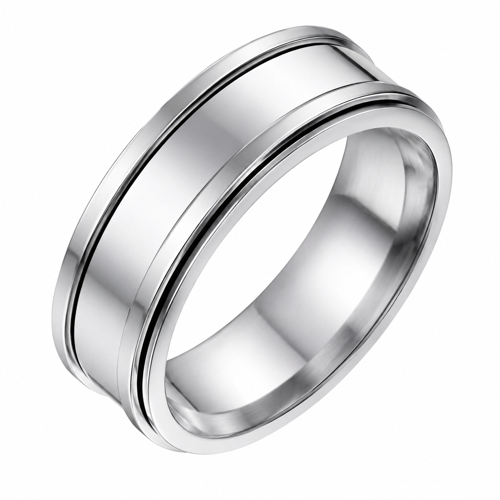 Center-line double-row stainless steel spinner ring
