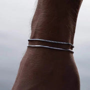 VALT men's double-layer stainless steel bracelet duo