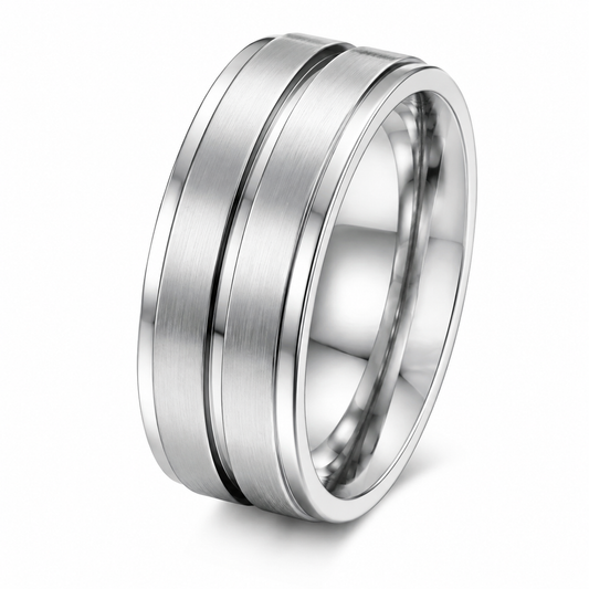 Double-row stainless steel spinner ring