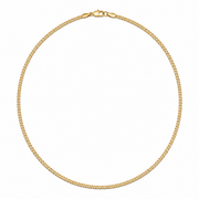 3mm gold-tone Cuban chain for men