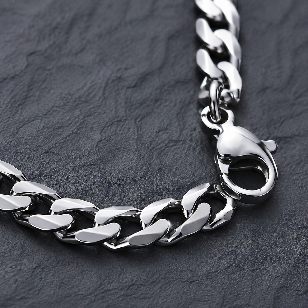 Faceted 7mm Cuban Chain – view 2