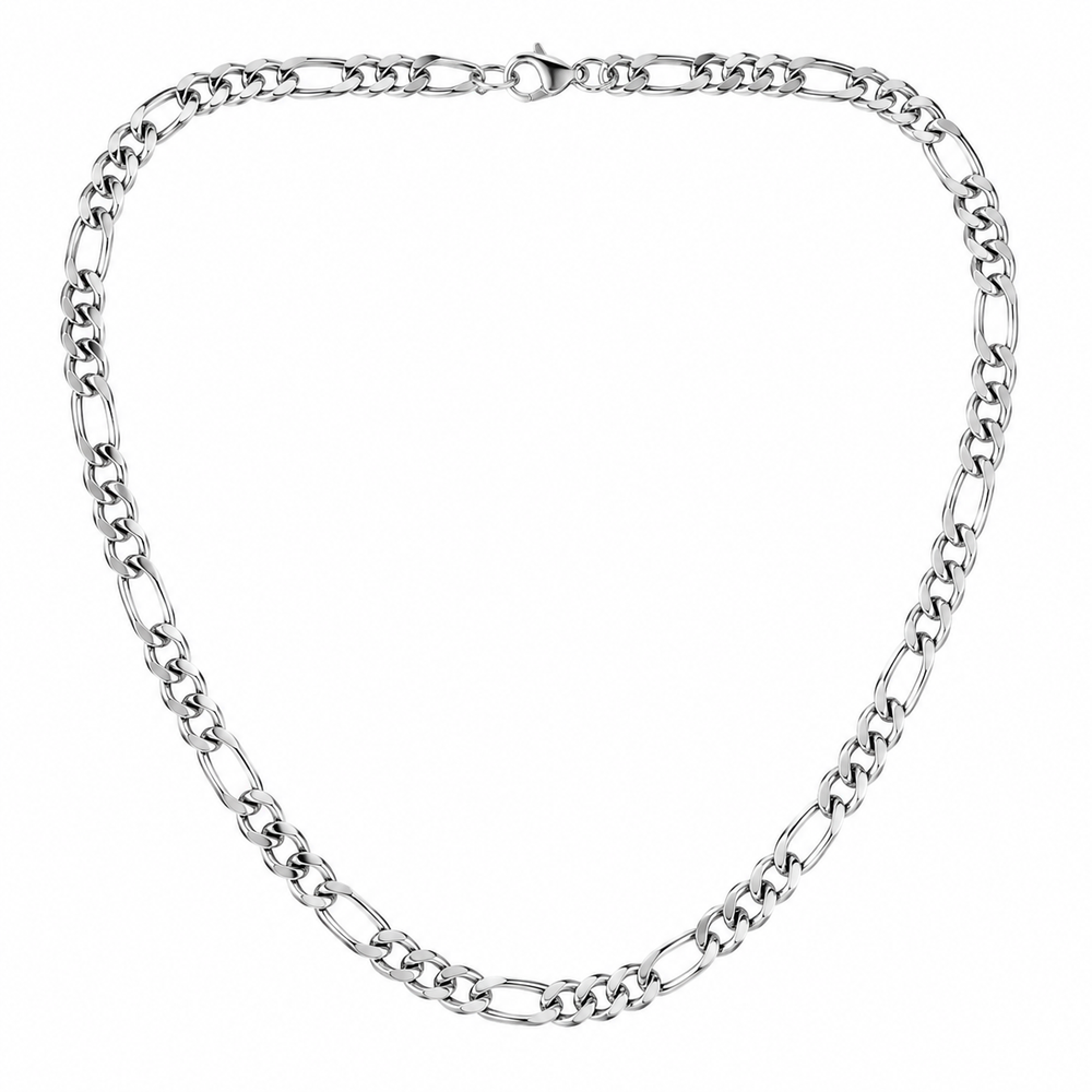 Open-Link 9mm Figaro Chain