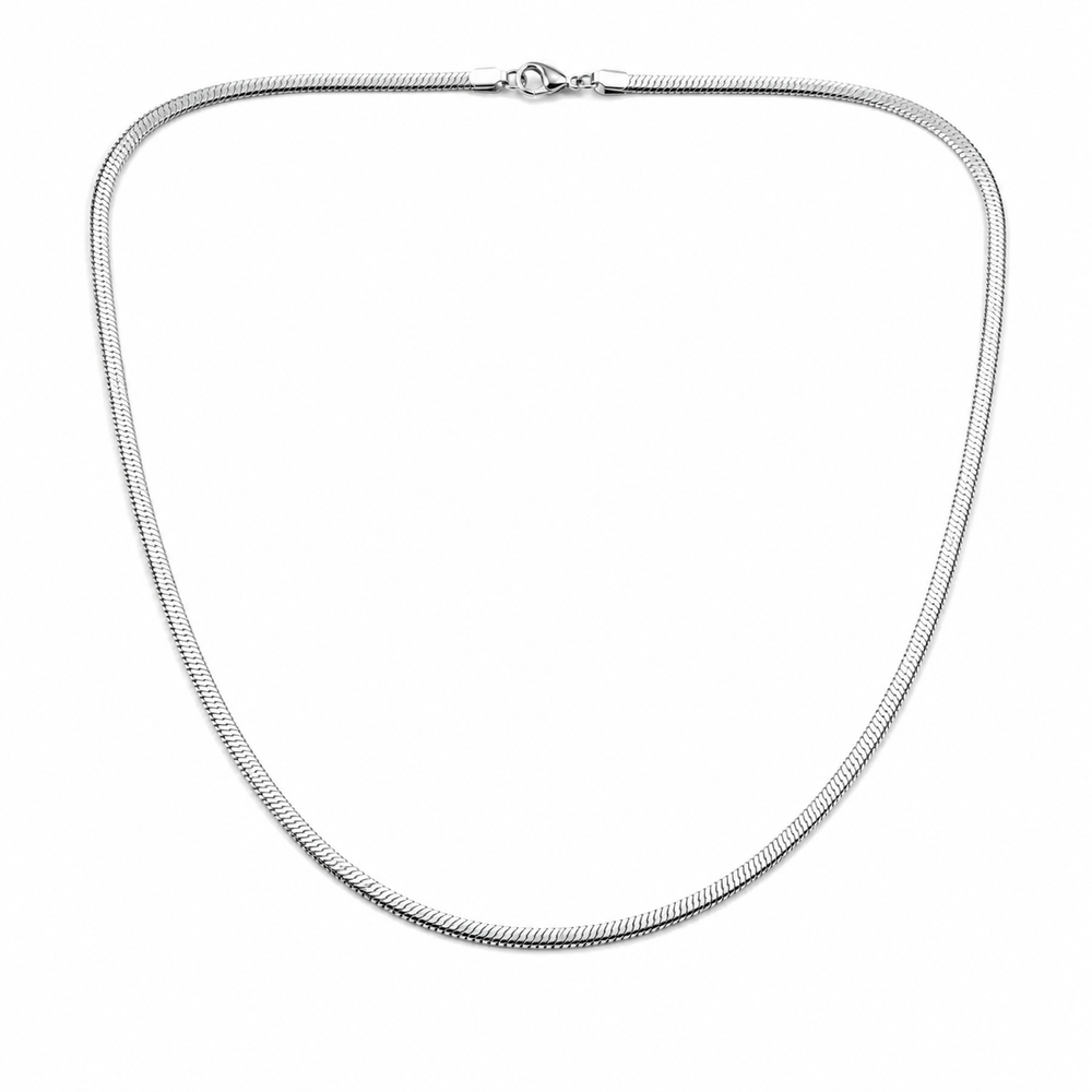 Silver Flat Snake Chain