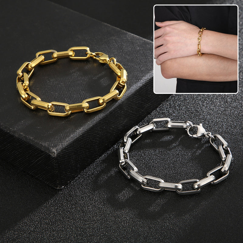 Geometric link bracelet supplier reference