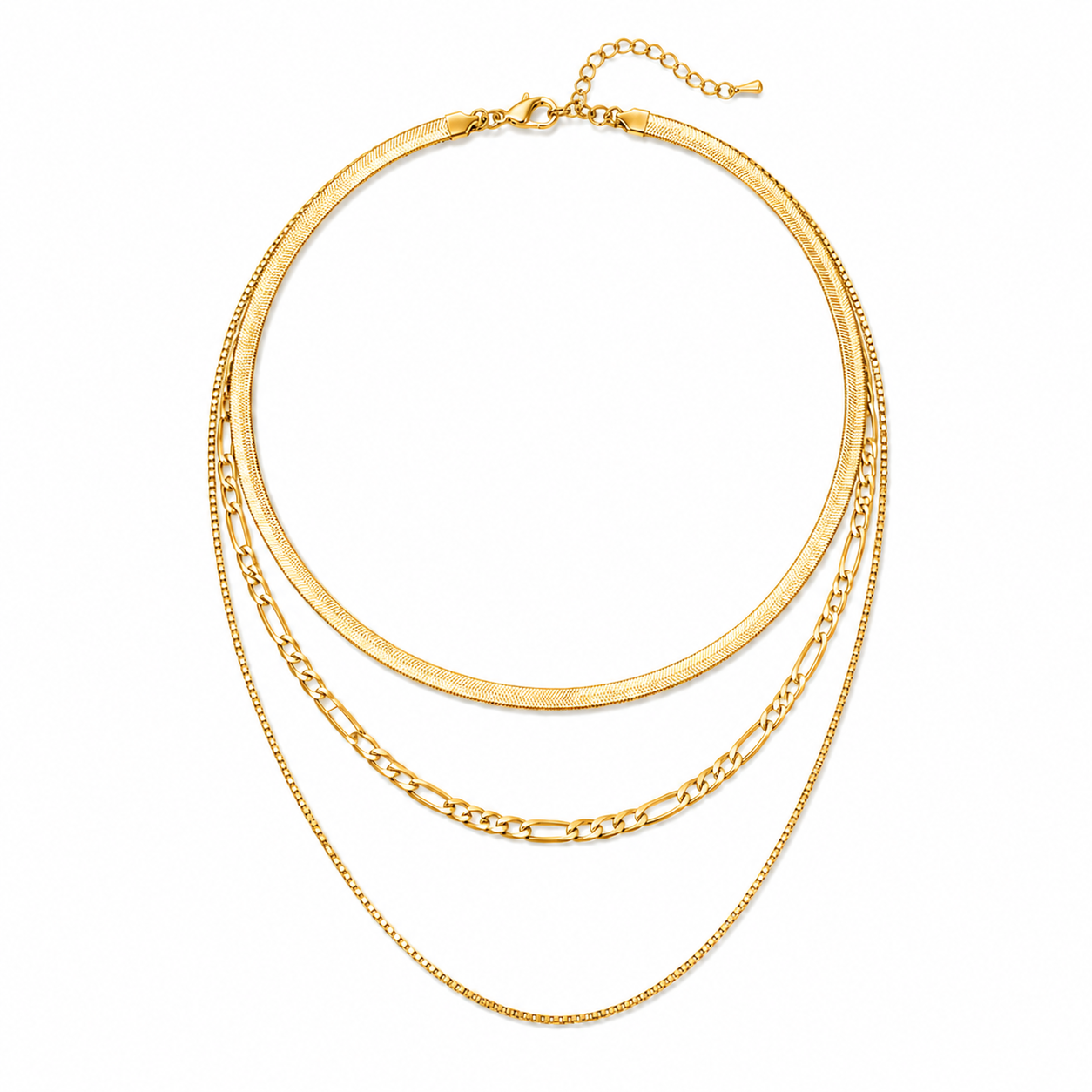 Layered Snake Chain Necklace – image 2