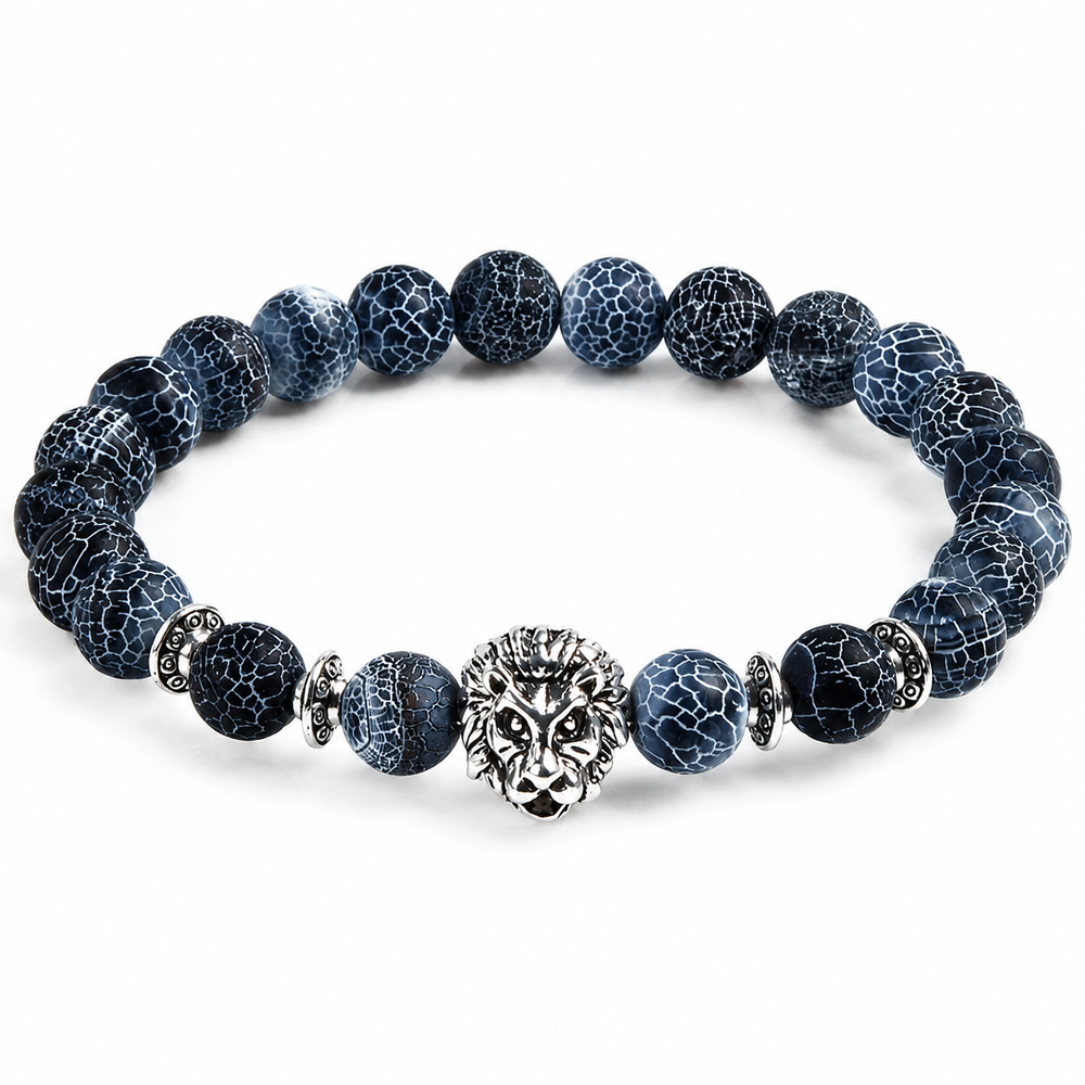 Lion Stone Bracelet on white background
