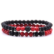 Men's Natural Stone Zircon-Accent Bracelet