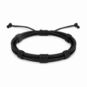 Nordic Leather Arm Bracelet on white background 